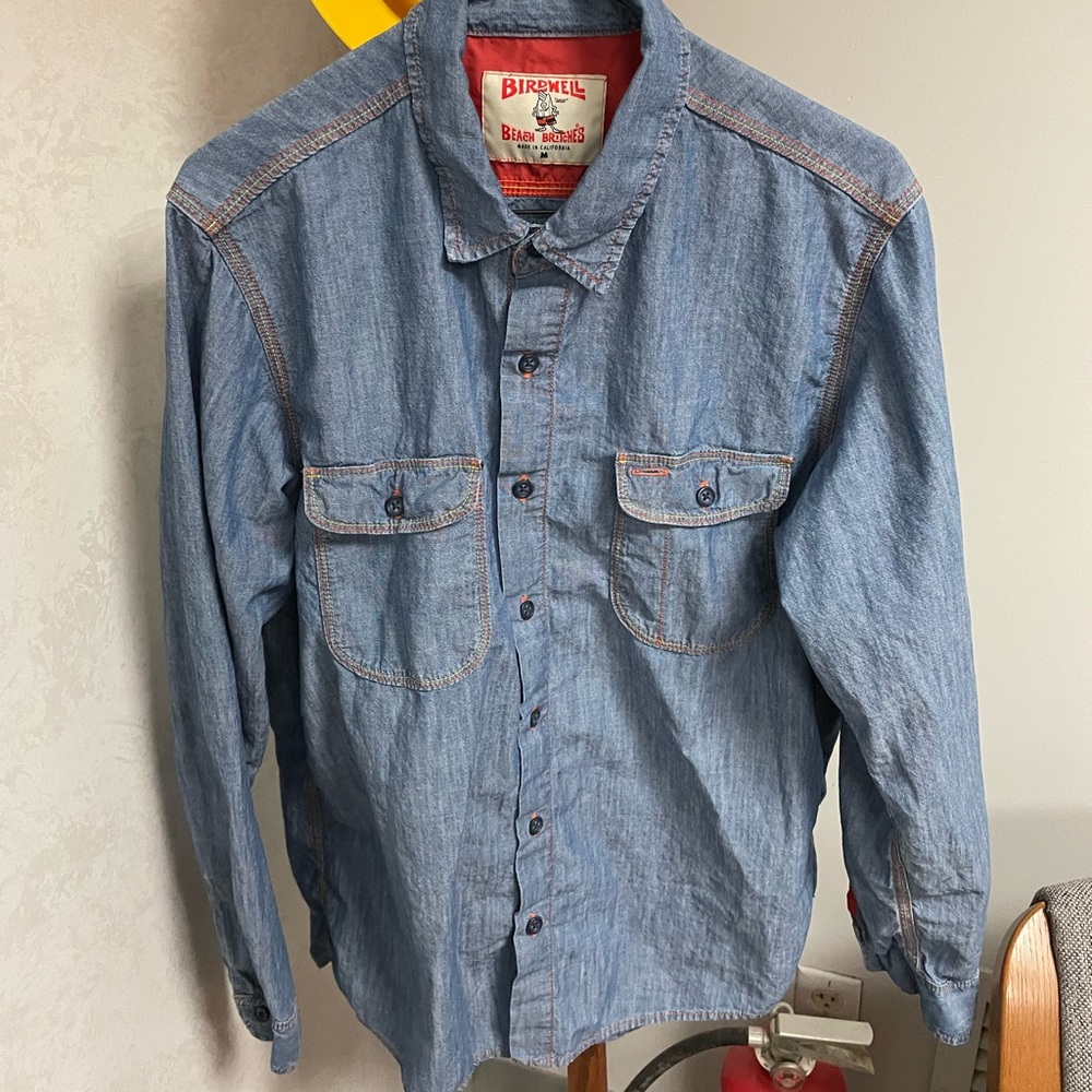 Birdwell stone washed chambray work shirt